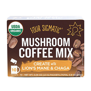 Four Sigmatic Mushroom Coffee avec Lion's Mane & Chaga (10 Pack)