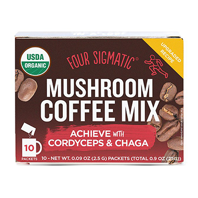 Four Sigmatic Mushroom Coffee med Cordyceps & Chaga (10 Pack)