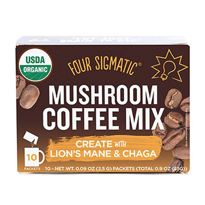 Four Sigmatic Mushroom Coffee med Lion's Mane & Chaga (10 pakke)