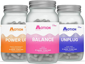 Motion Nutrition Starter Bundle med Power Up, Unplug och Hormone Balance