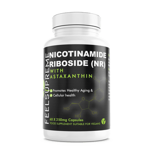 Nicotinamide Riboside with Astaxanthin – NAD+ Booster, available in Ireland